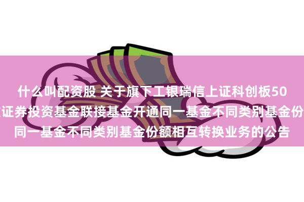 什么叫配资股 关于旗下工银瑞信上证科创板50成份交易型开放式指数证券投资基金联接基金开通同一基金不同类别基金份额相互转换业务的公告